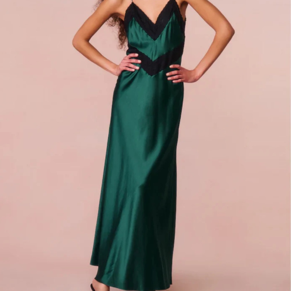 LoveShackFancy Serita Slip Maxi Dress